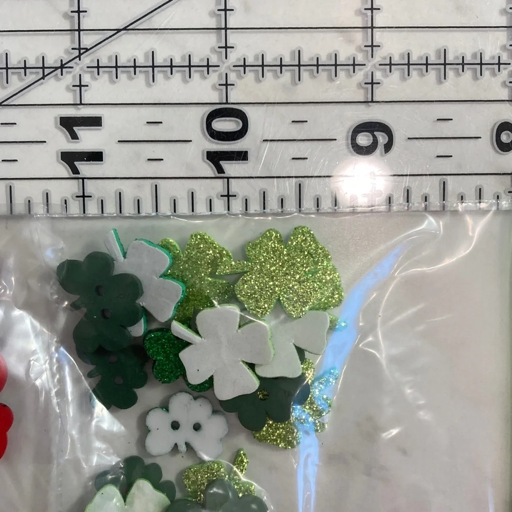 Scrapbooking Embellishments Ladybugs, Shamrocks, Roses, Grasshoppers